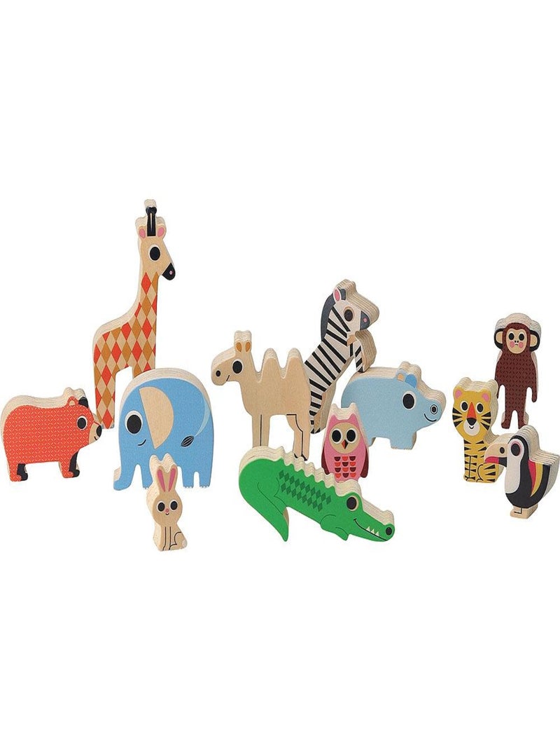 Jeu d'équilibre Arche des animaux Beige - Kiabi