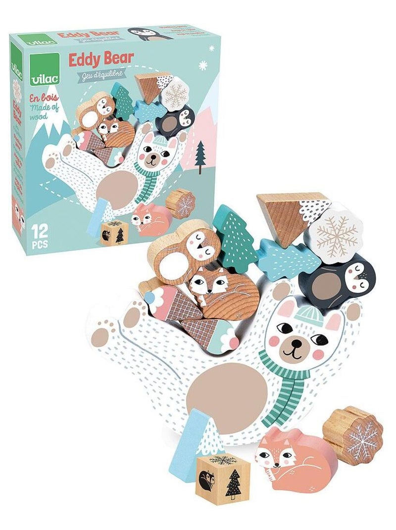 Jeu d'équilibre Eddy Bear M. Carlslund Blanc - Kiabi