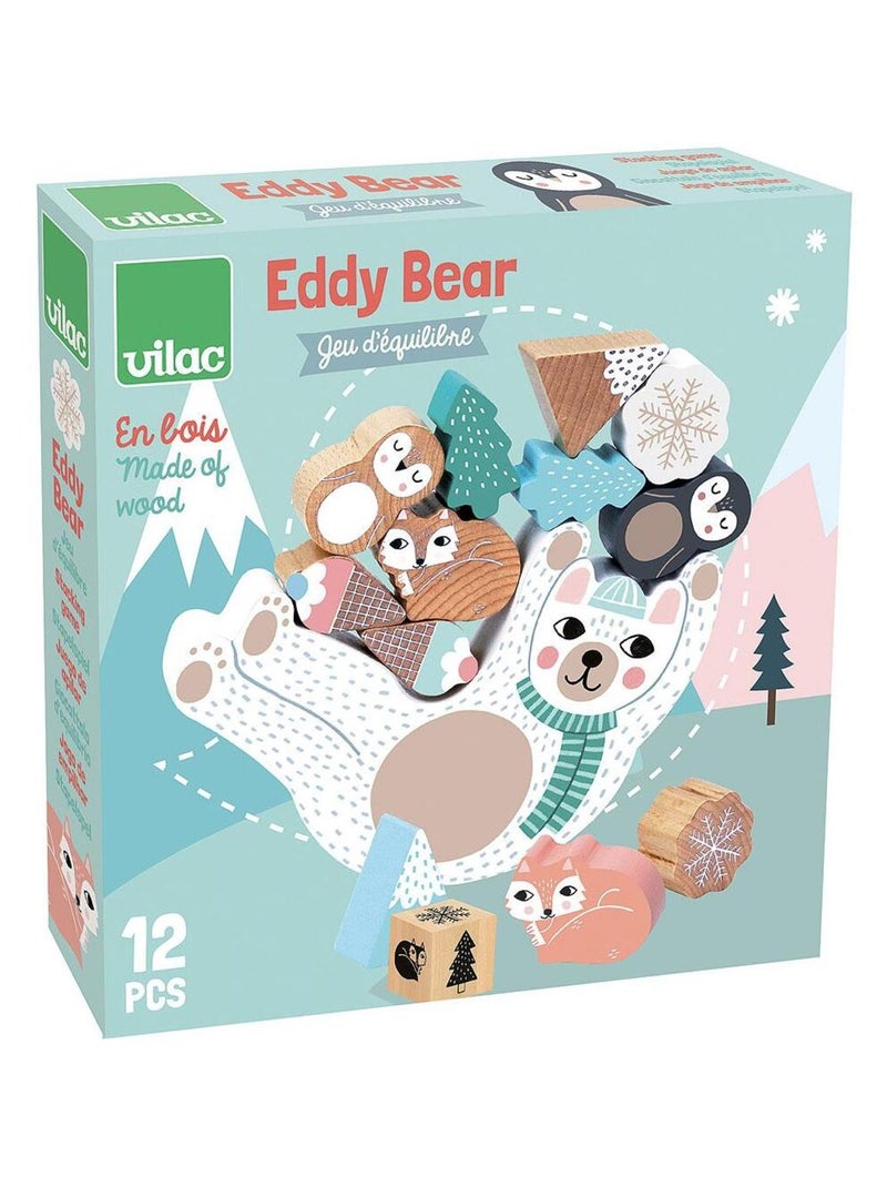 Jeu d'équilibre Eddy Bear M. Carlslund Blanc - Kiabi