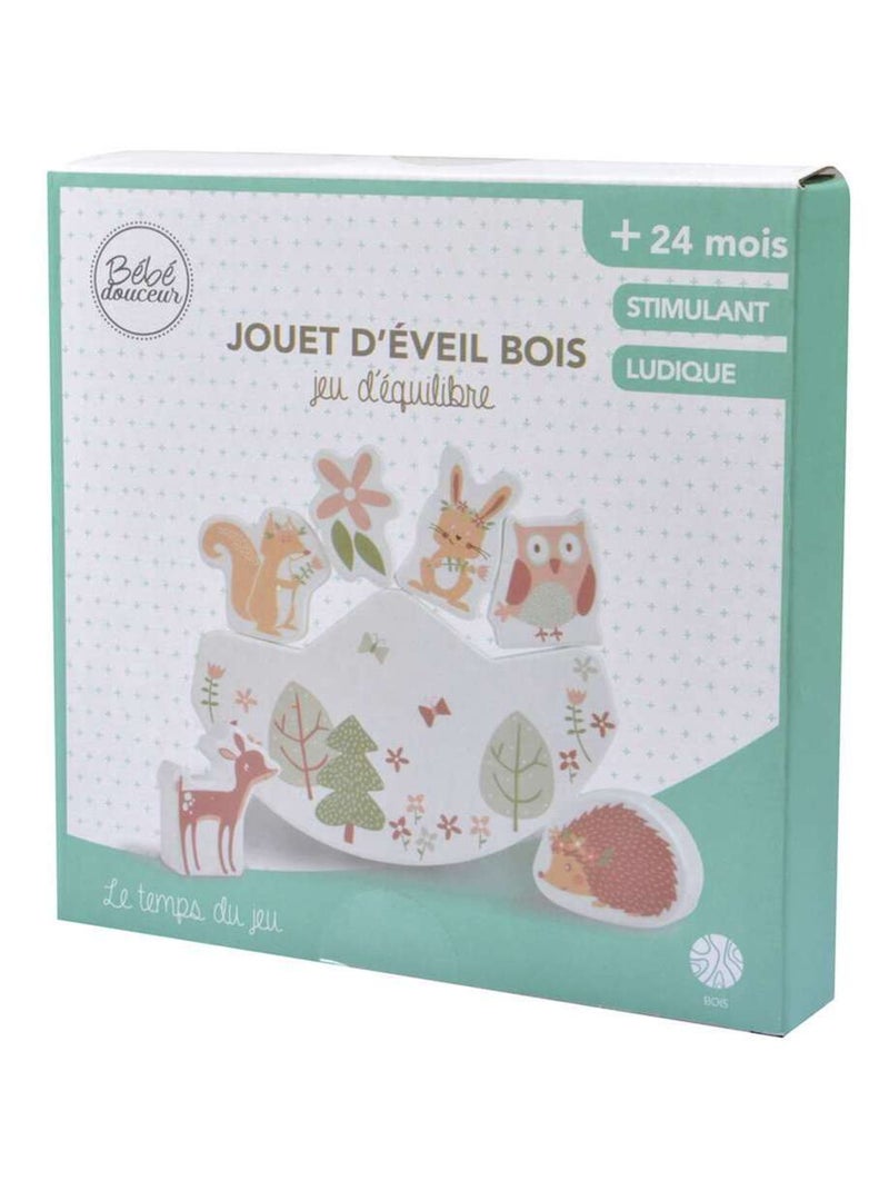Jeu d'équilibre en bois Blanc Rose - Kiabi
