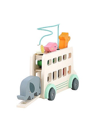 Jeu d’éveil en bois Bus’Animo