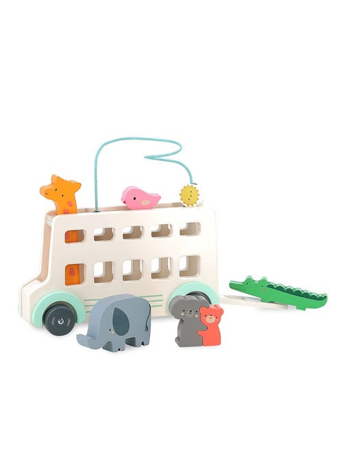 Jeu d’éveil en bois Bus’Animo - Kiabi