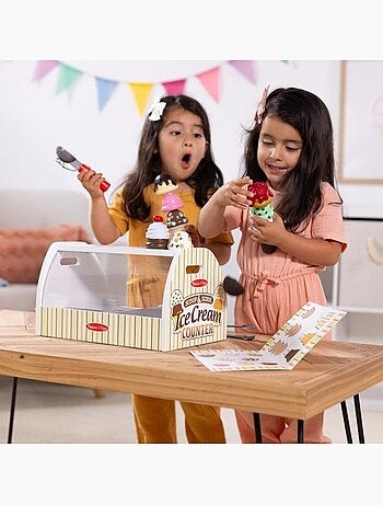 Jeu d'imitation - distributeur de glaces - 28 pièces - dès 3 ans - melissa & doug