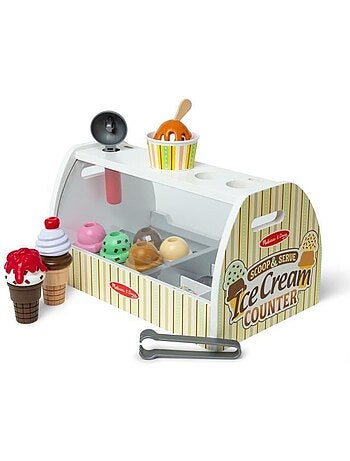 Jeu d'imitation - distributeur de glaces - 28 pièces - dès 3 ans - melissa & doug