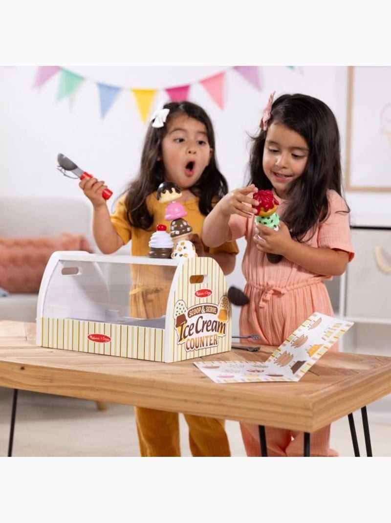 Jeu d'imitation - distributeur de glaces - 28 pièces - dès 3 ans - melissa & doug Rouge - Kiabi