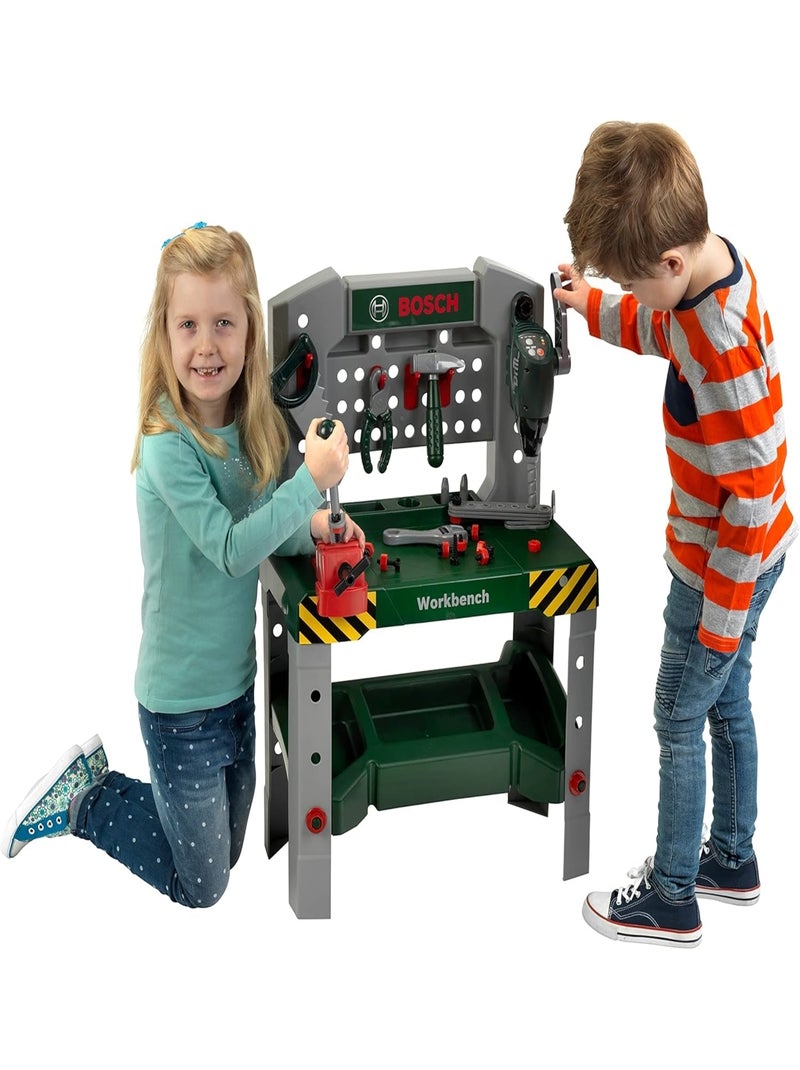 Jeu d'imitation - etabli sonore avec perceuse à colonne et accessoires - bosch hauteur adjustable Multicolore - Kiabi