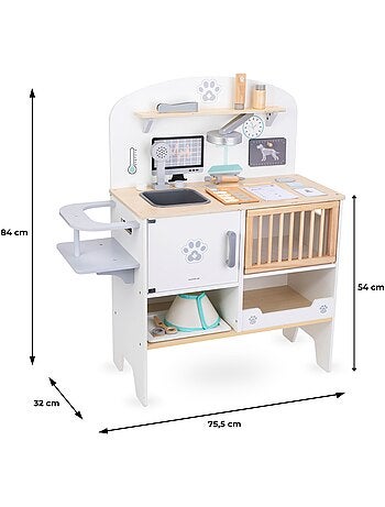 Jeu d'imitation en bois - hôpital, clinique vétérinaire, kit médecin, créatif