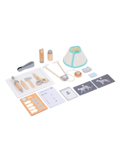 Jeu d'imitation en Bois - Hôpital, Clinique Vétérinaire, Kit Médecin, Créatif - Kiabi