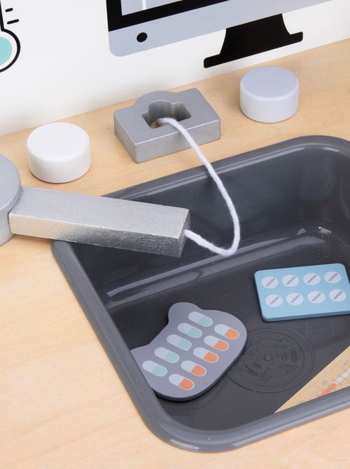 Jeu d'imitation en Bois - Hôpital, Clinique Vétérinaire, Kit Médecin, Créatif - Kiabi