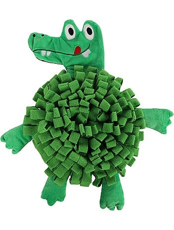 Jeu d'occupation et de fouille jammie crocodile pour chien