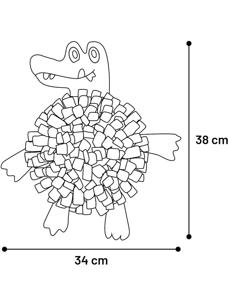 Jeu d'occupation et de fouille jammie Crocodile pour chien Vert - Kiabi