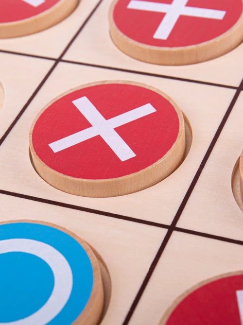 Jeu du morpion en bois - Kiabi