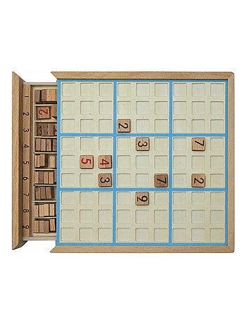 Jeu du sudoku en bois