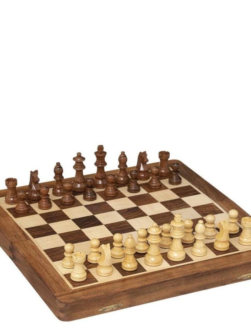 Jeu échec bois 30.5x30.5 N/A - Kiabi