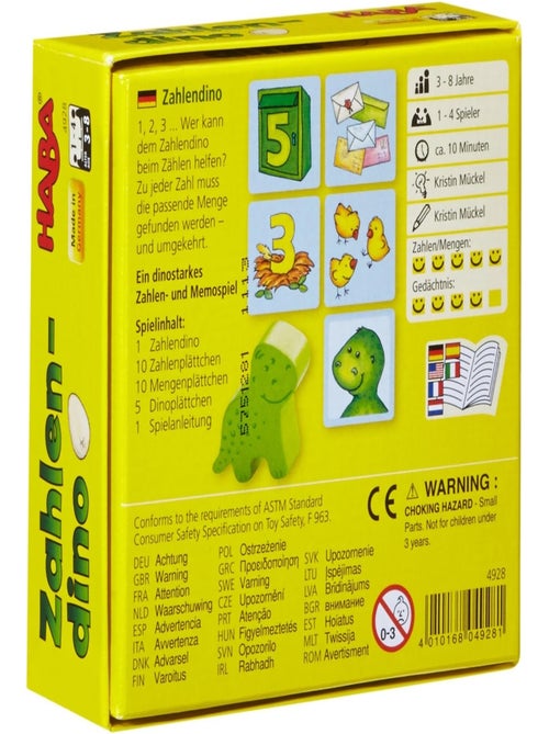 Jeu éducatif - Dinosaure à chiffres - Kiabi