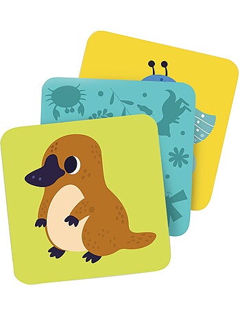 Jeu éducatif 4 en 1 Mémo / Puzzle / Domino et Cartes
