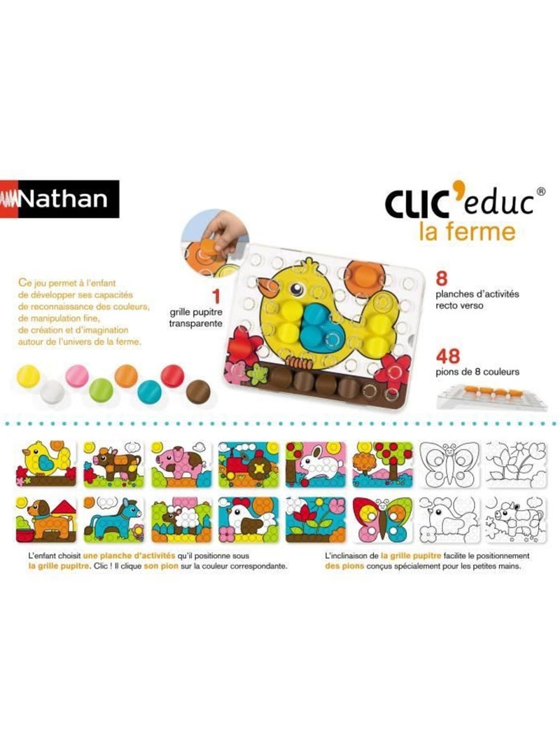 Jeu éducatif Clic Educ : La Ferme Jaune - Kiabi