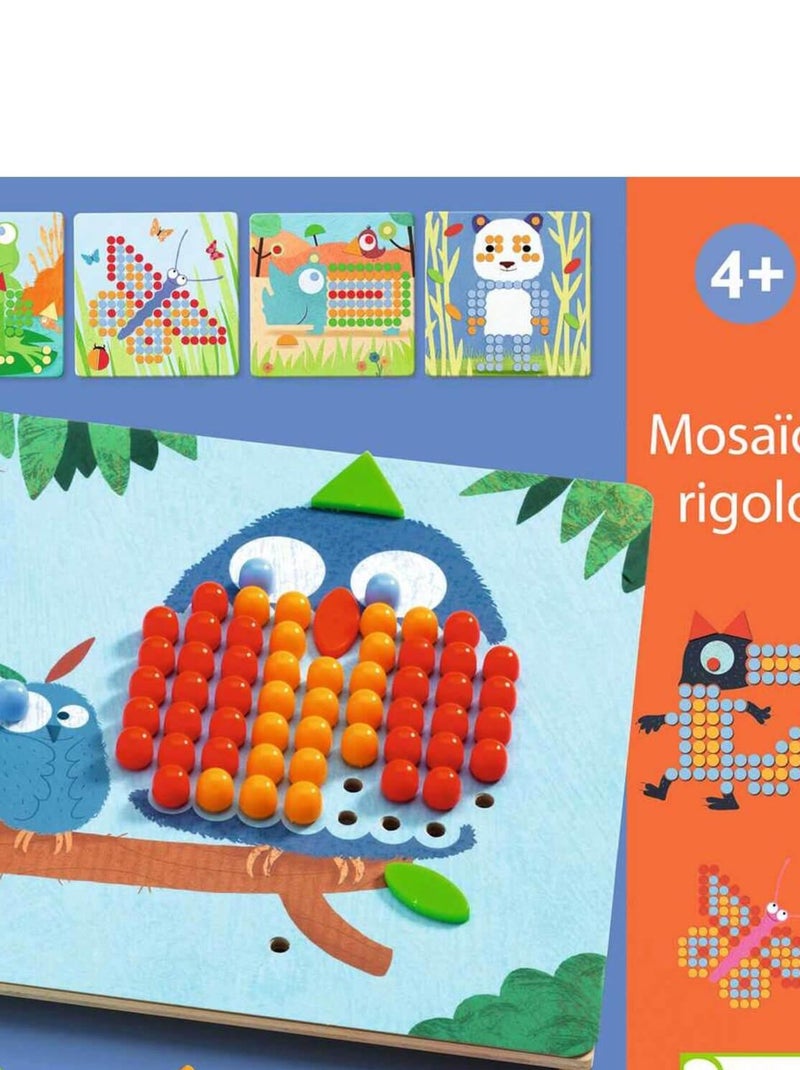 Jeu éducatif en bois : Mosaïco Rigolo N/A - Kiabi