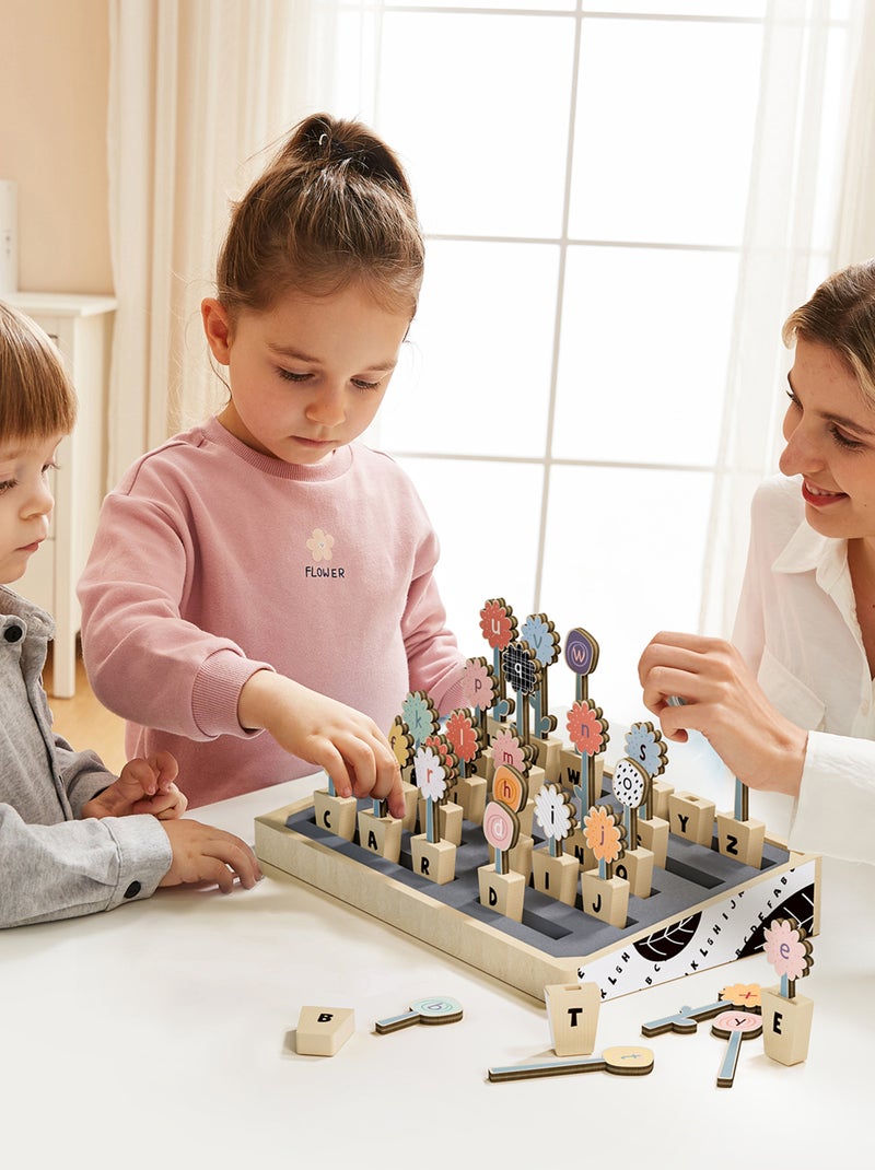 Jeu éducatif Fleurs ABC Beige - Kiabi