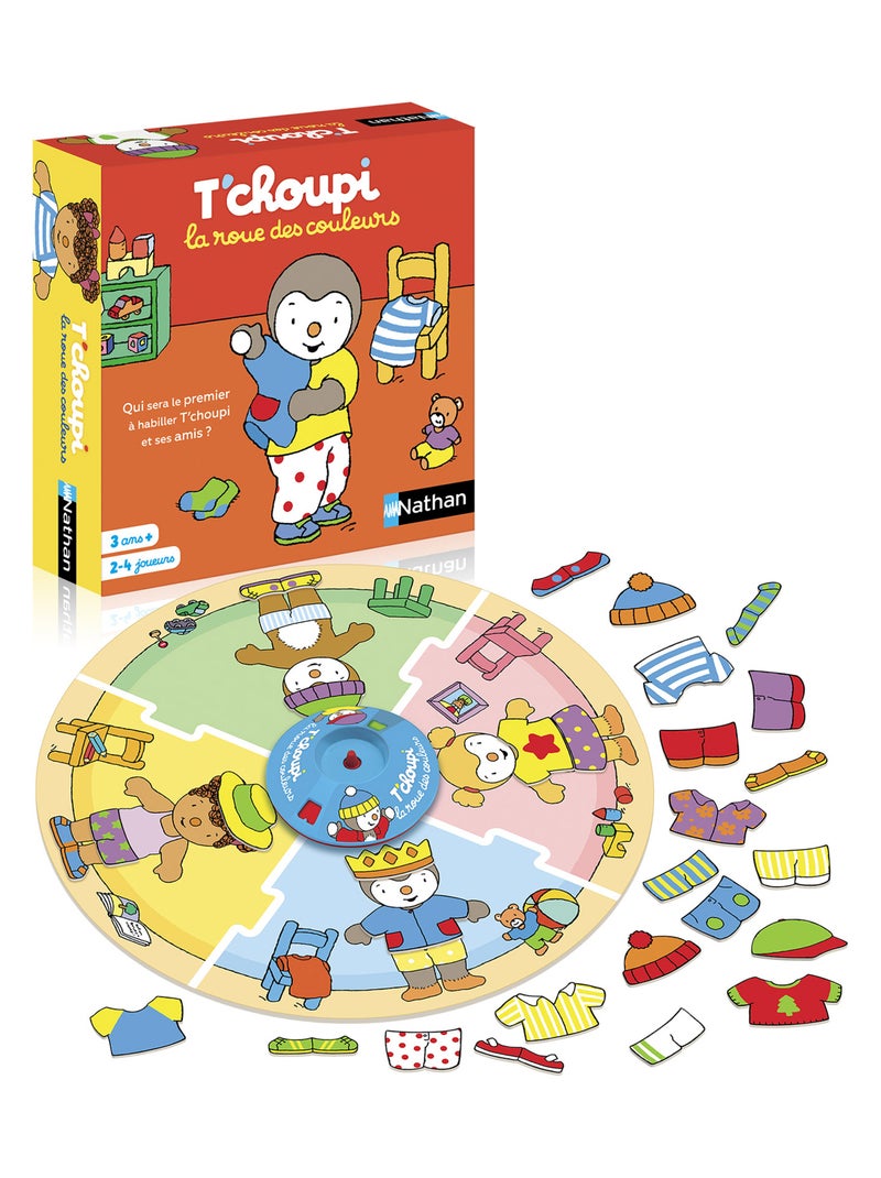 Jeu éducatif La roue des couleurs T'choupi N/A - Kiabi