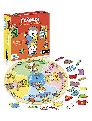 Jeu éducatif La roue des couleurs T'choupi