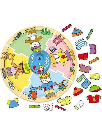 Jeu éducatif La roue des couleurs T'choupi