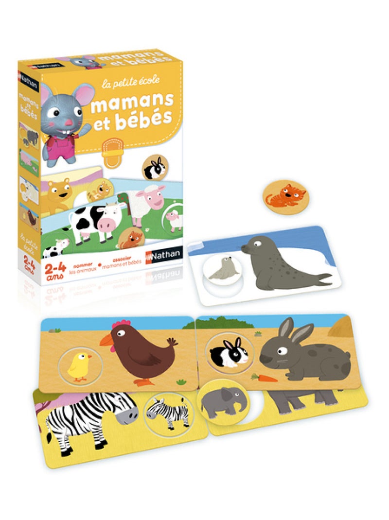 Jeu éducatif Mamans et bébés (24 pièces) N/A - Kiabi