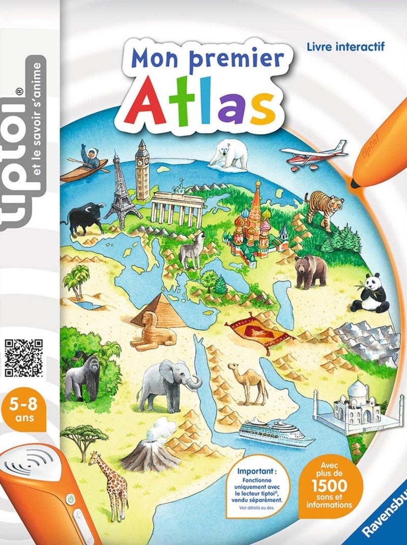 Jeu électronique Tiptoi : Mon premier Atlas N/A - Kiabi