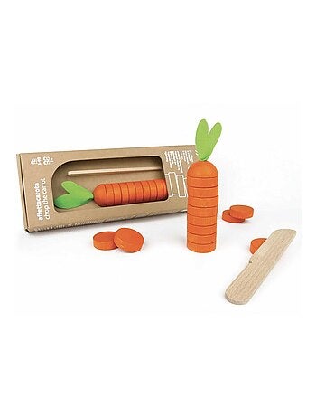 Jeu en bois coupe la carotte