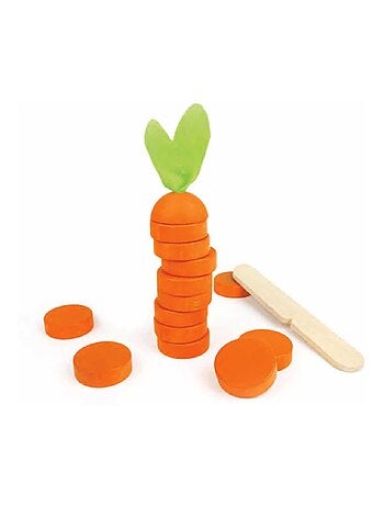 Jeu en bois coupe la carotte