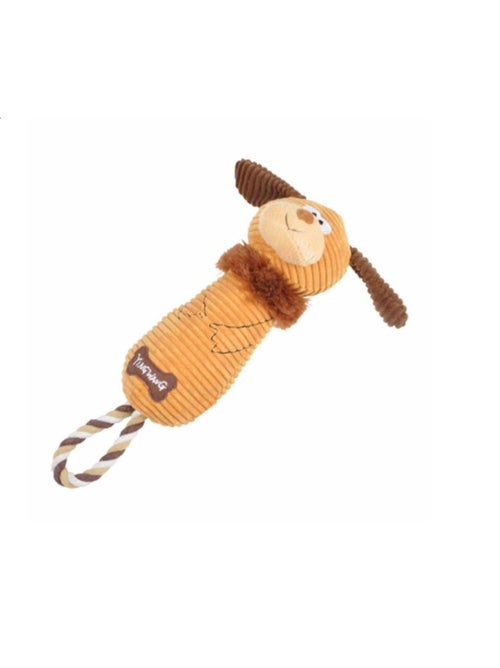 Jeu en peluche chien marron sonore - Kiabi