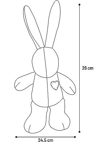 Jeu en peluche Lapin avec un coeur