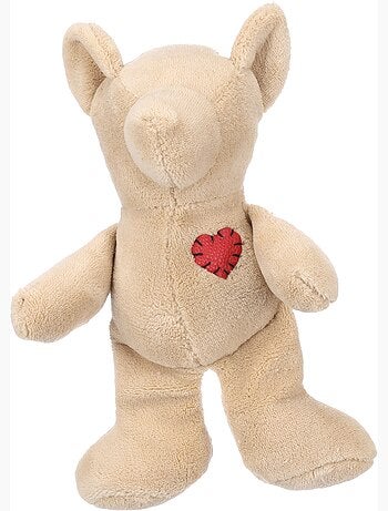 Jeu en peluche ourson avec un coeur