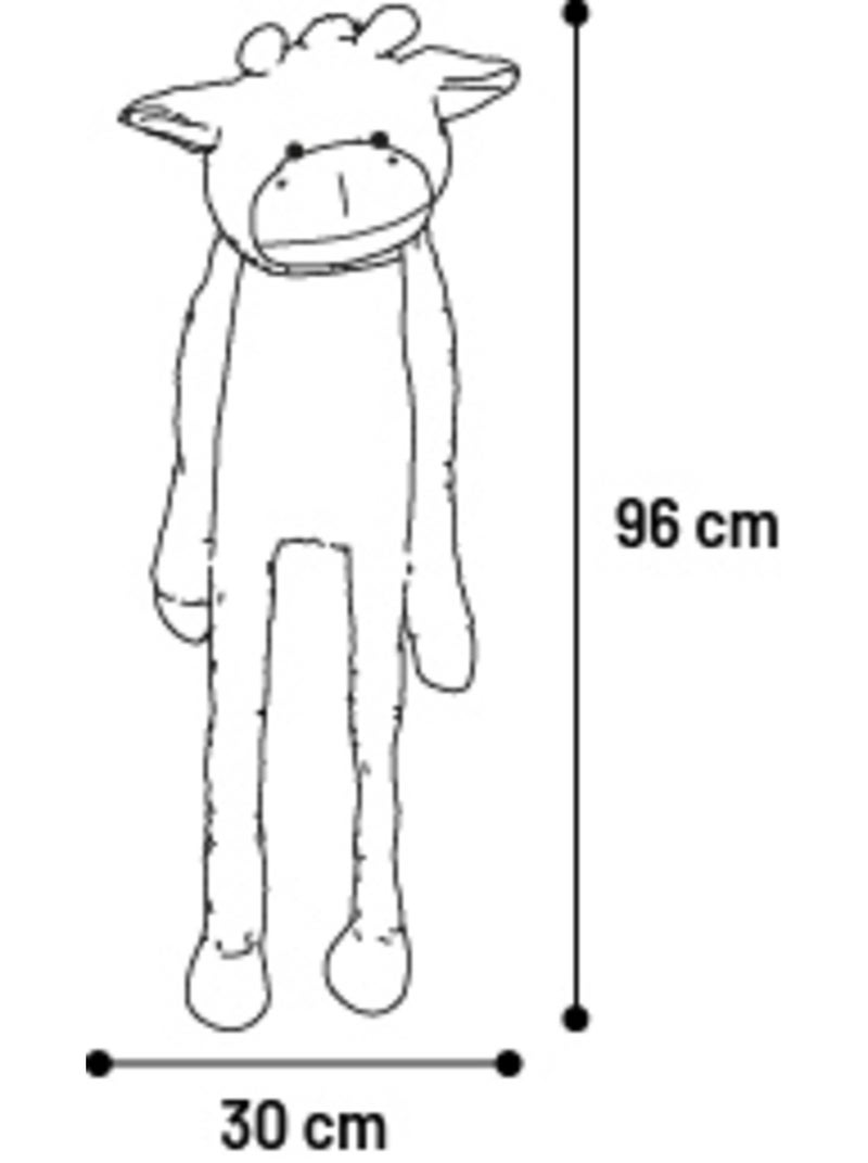Jeu Geant sonore pour chien Garry Girafe en peluche Marron - Kiabi
