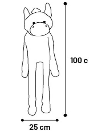 Jeu Geant sonore pour chien Zebre en peluche