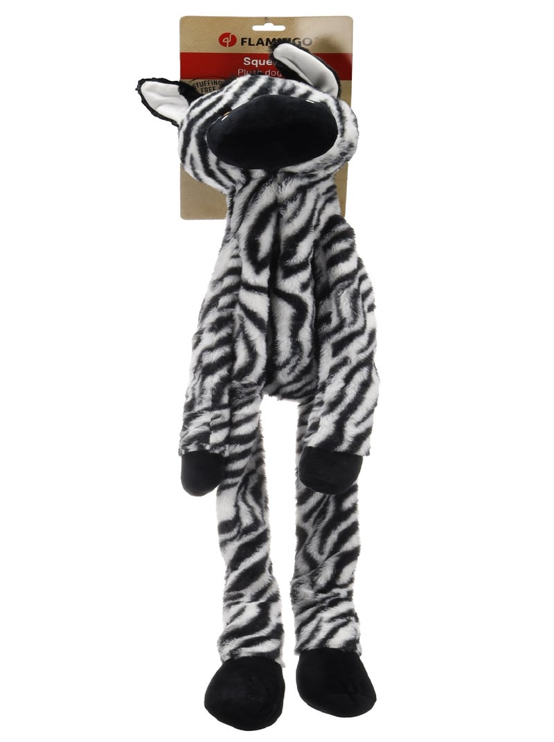 Jeu Geant sonore pour chien Zebre en peluche Noir - Kiabi