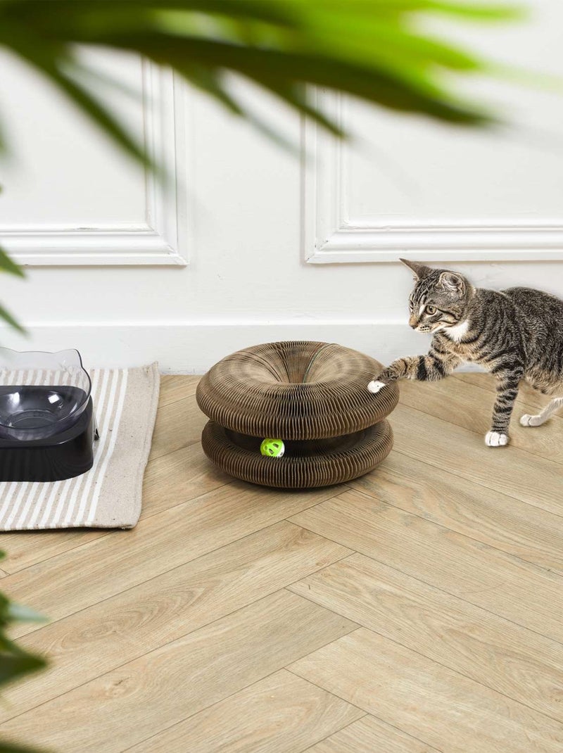 Jeu griffoir 2 en 1 pour chat Marron - Kiabi