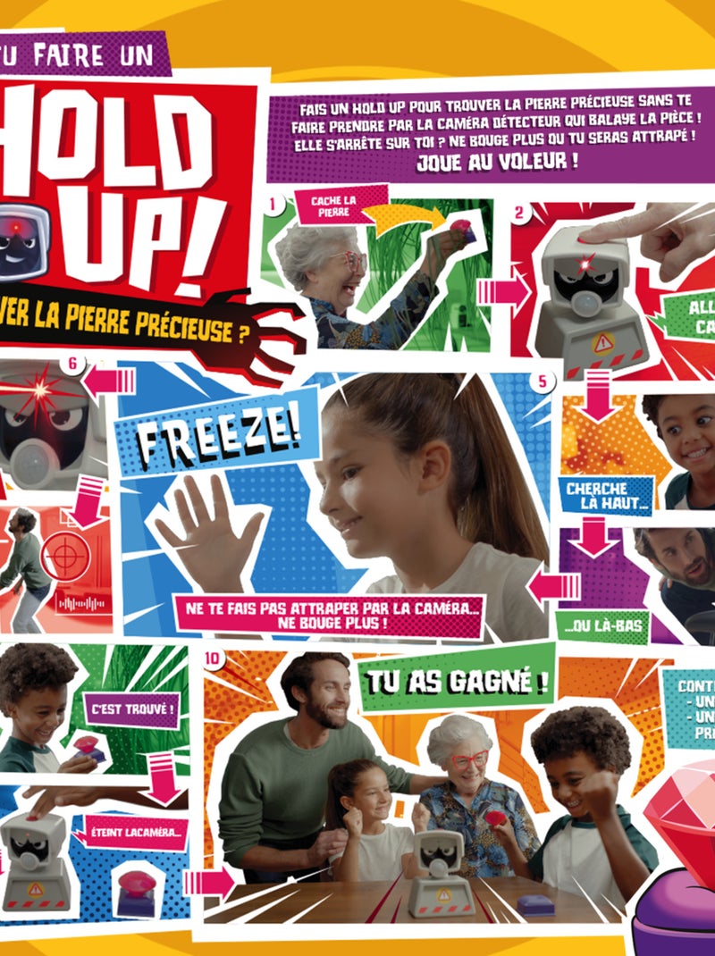 Jeu hold up ! Se faufiler, voler une pierre précieuse, désactiver l'alarme - jeu familial dès 3 ans N/A - Kiabi