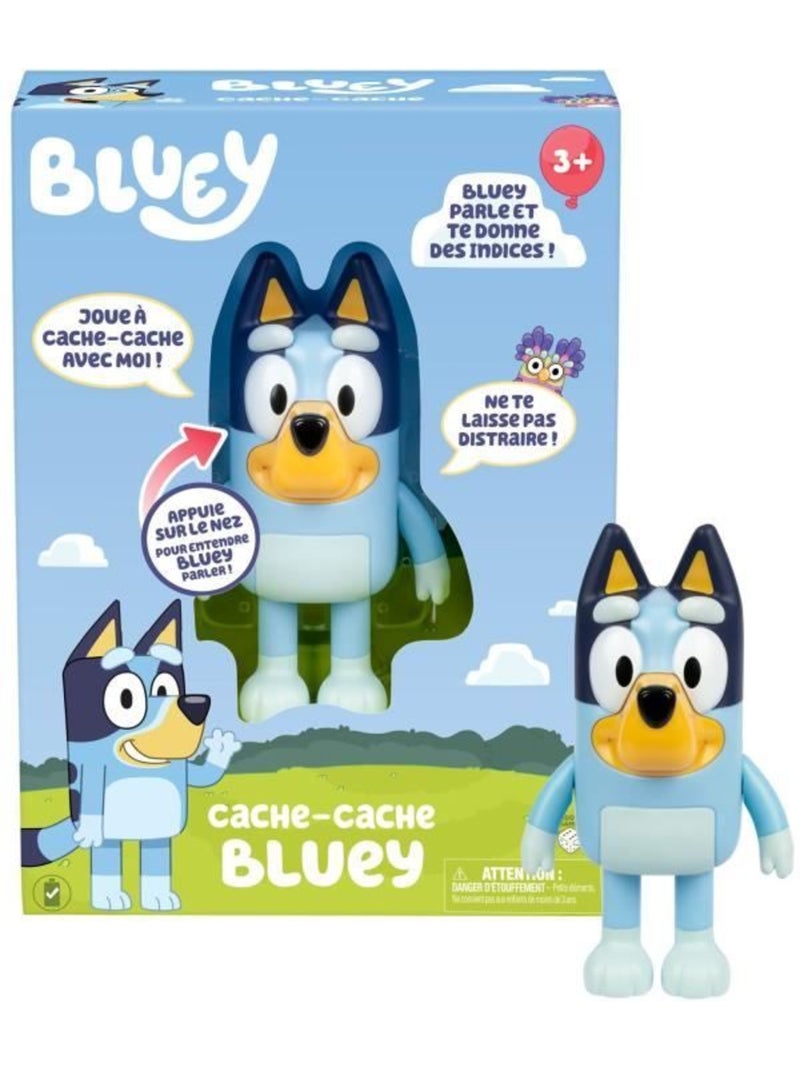 Jeu interactif - Figurine électronique sonore cache-cache - BLUEY Bleu - Kiabi