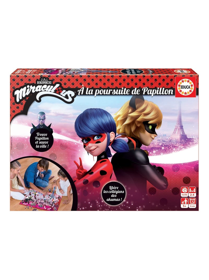 Jeu Miraculous Ladybug à La Poursuite De Papillon - Educa Multicolore - Kiabi