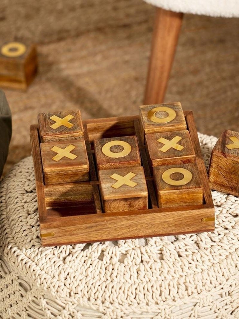 Jeu morpion bois 23x23 N/A - Kiabi