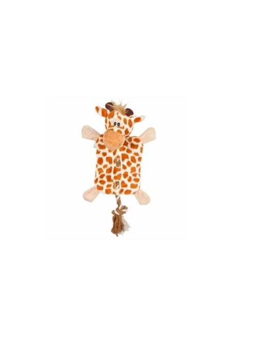 Jeu peluche Girafe et corde pour chien - Kiabi
