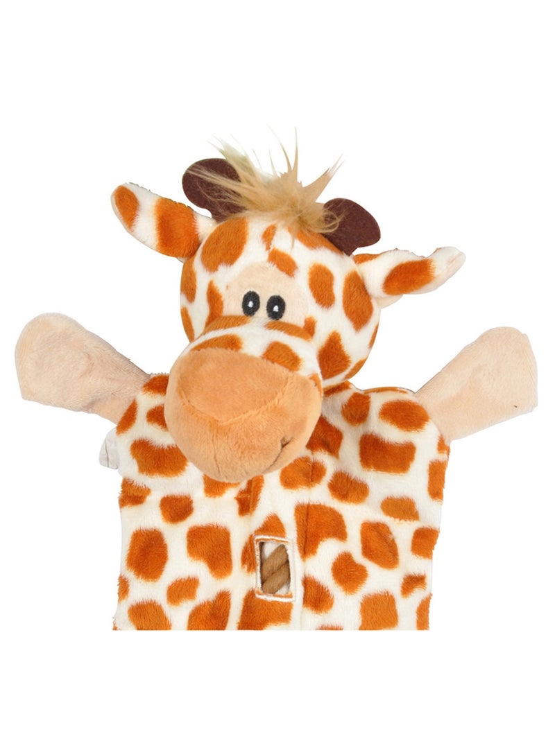Jeu peluche Girafe et corde pour chien Marron - Kiabi