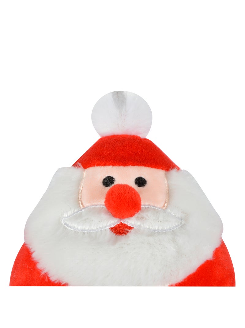 Jeu peluche Pere Noel et corde pour chien Rouge - Kiabi