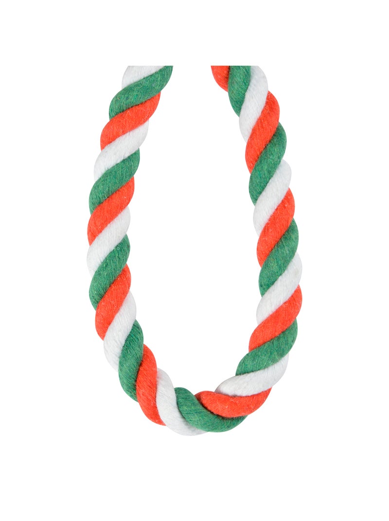 Jeu peluche Pere Noel et corde pour chien Rouge - Kiabi