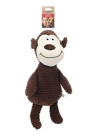 Jeu peluche pour animaux sonore singe