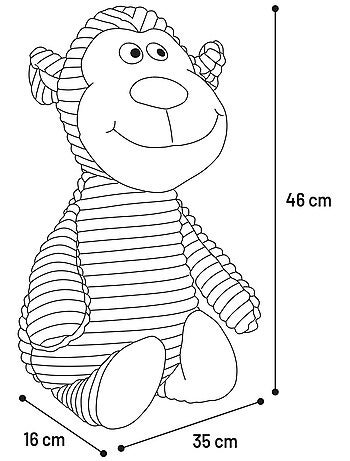 Jeu peluche pour animaux sonore singe