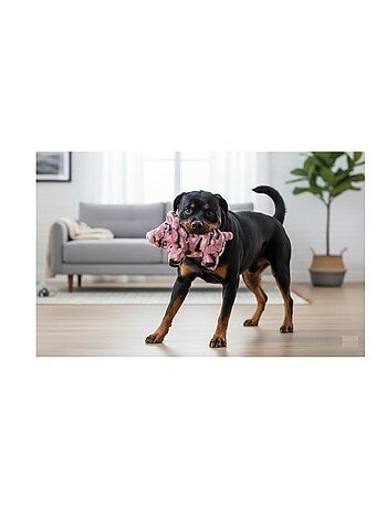 Jeu pour chien cochon rose