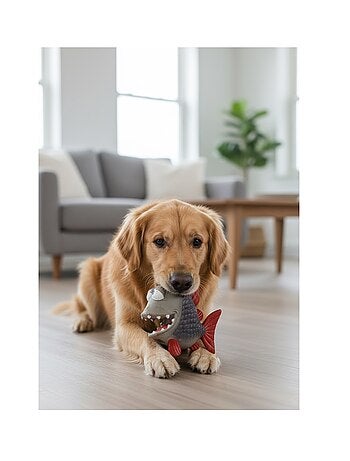 Jeu pour chien Poisson Anais gris