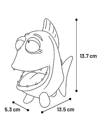 Jeu pour chien Poisson Anais gris